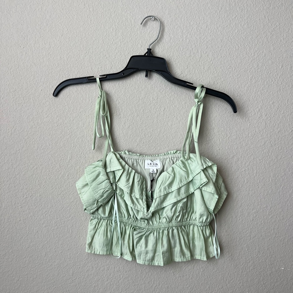 Green New Crop Top